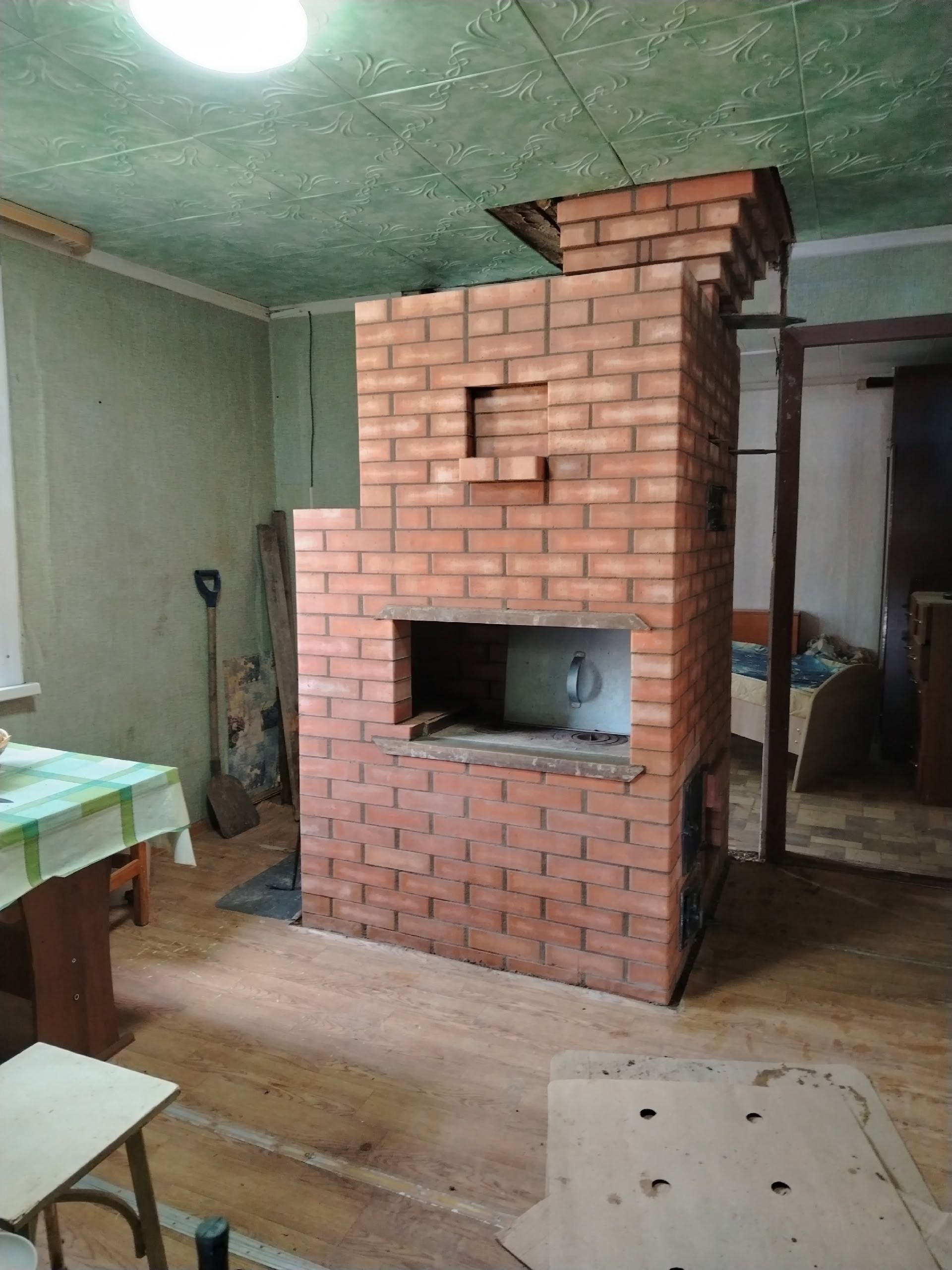 кирпичная печь камин